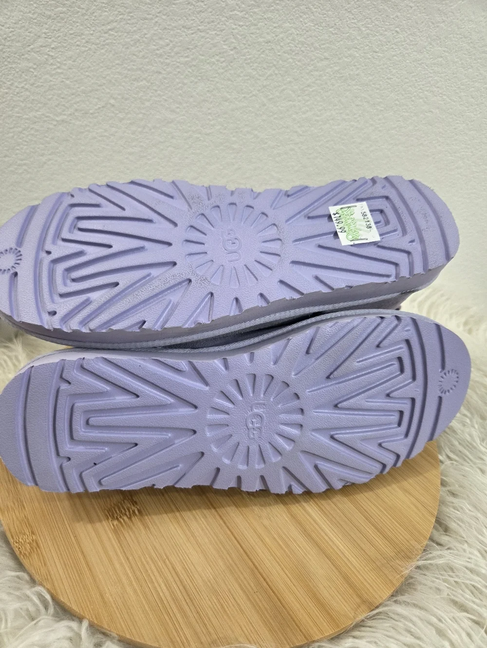 UGG Classic Ultra Mini Low-Top Pale Smoke Lavender Genuine Sheepskin Winter Boot